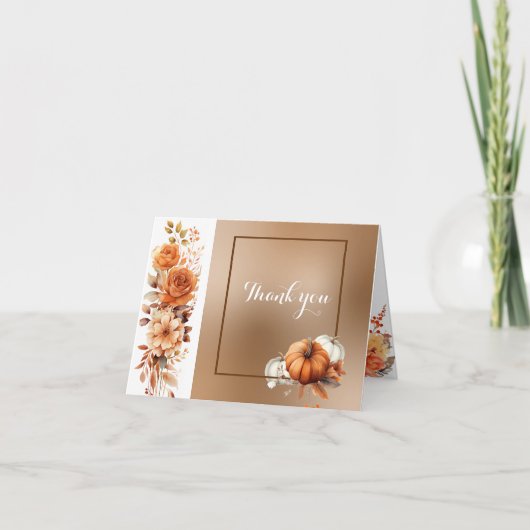 秋かわいい格言紅葉誕生日 招待状 (正面)