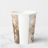 秋かわいい格言紅葉誕生日 紙コップ (左)