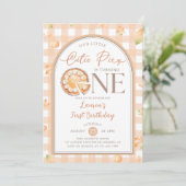 秋かわいこちゃんパイパンプキンギンガム1st誕生日 招待状 (スタンド正面)