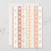 秋かわいこちゃんパイ赤ちゃんシャワーサンキューカード 招待状 (裏面)