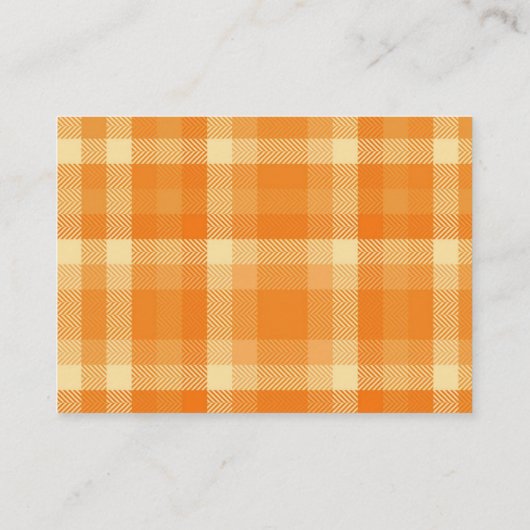 秋かわいこちゃんパイ赤ちゃんシャワーブックベビー エンクロージャーカード (裏面)