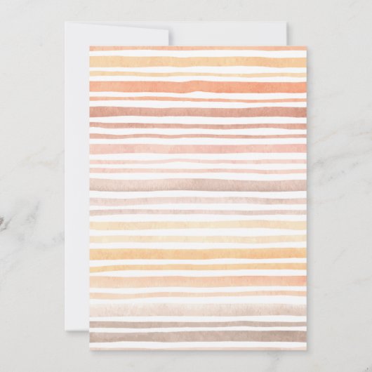 秋かわいこちゃんパイ赤ちゃんシャワー招待状 招待状 (裏面)