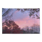 秋かわいらしサンセットピンクブルースカイ 枕カバー (裏面-右)