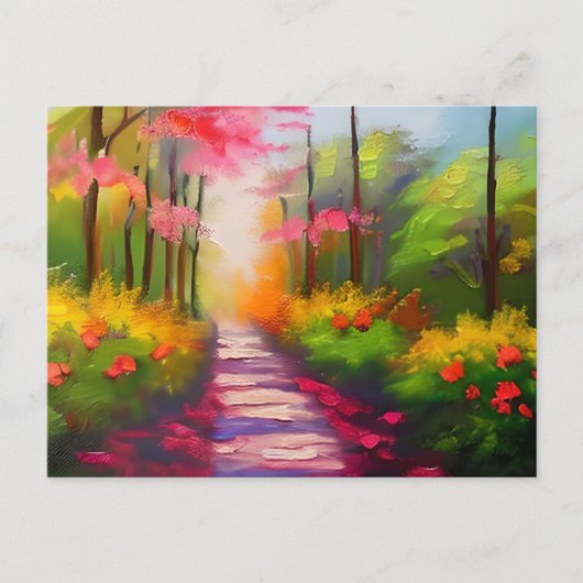 秋かわいらしハイキングコース ポストカード (正面)