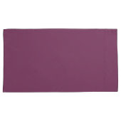 秋かわいらし紫無地の色 枕カバー (正面右)