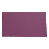 秋かわいらし紫無地の色 枕カバー (裏面-左)