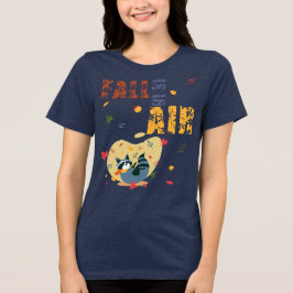 秋がやってくる　アライグマの秋 トライブレンドＴシャツ