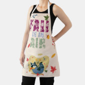 秋がアライグマをスイングして空中にある エプロン (インサイチュ)