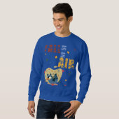 秋がアライグマをスイングして空中にある スウェットシャツ (正面フル)