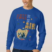 秋がアライグマをスイングして空中にある スウェットシャツ (正面)