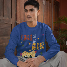 秋がアライグマをスイングして空中にある スウェットシャツ