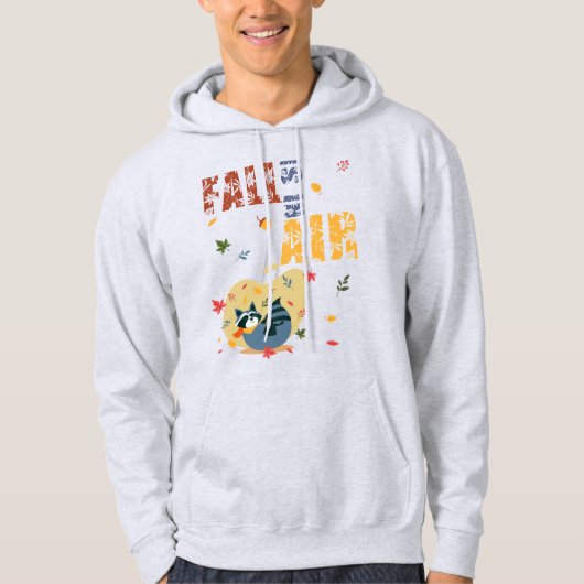 秋がアライグマをスイングして空中にある パーカ (正面)