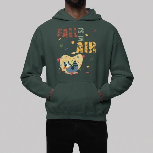 秋がアライグマをスイングして空中にある パーカ