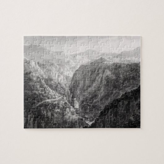 秋が付いている悪魔の橋のインからの場面 ジグソーパズル (横)