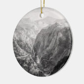 秋が付いている悪魔の橋のインからの場面 セラミックオーナメント (左)