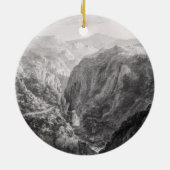 秋が付いている悪魔の橋のインからの場面 セラミックオーナメント (裏面)