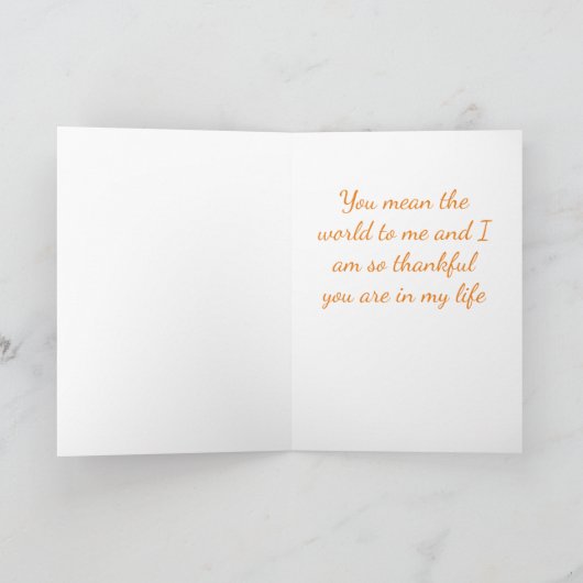 秋が到着した – あなたはより美しいカード カード (内部)