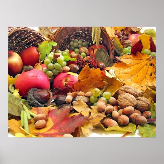 秋が多いバスケット ポスター (正面)