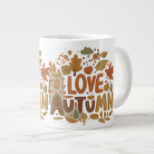 秋が大好き ジャンボコーヒーマグカップ (正面右)