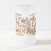 秋が大好き フロストグラスビールジョッキ (中央)