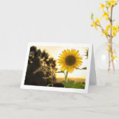 秋が来て感謝祭が近い カード (黄色い花)