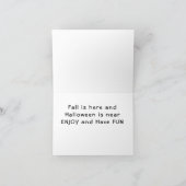 秋が来て「ハロウィーン」が近い カード (内部)