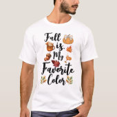 秋が私の一番好きな色 Tシャツ (正面)