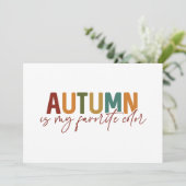 秋が私の好きな色です カード (スタンド正面)