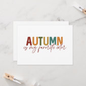 秋が私の好きな色です カード (正面/裏面インサイチュ)