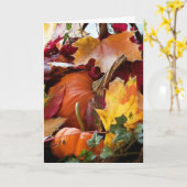 **秋が聞こえる – 誕生日が近い**ハッピーバースデー カード (黄色い花)