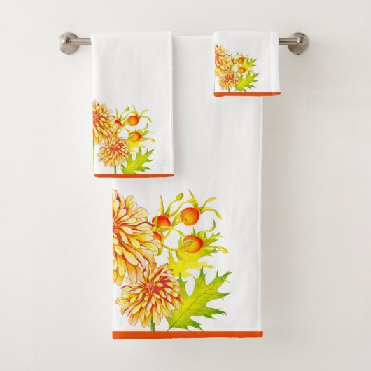 秋が訪れるバスルームのタオル バスタオルセット (インサイチュ)