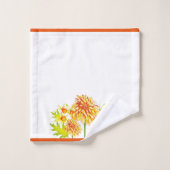 秋が訪れるバスルームのタオル バスタオルセット (ウォッシュタオル)