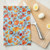 秋が訪れる キッチンタオル (四つ折り)