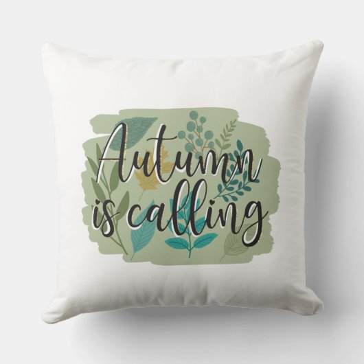 秋が訪れる クッション (裏面)