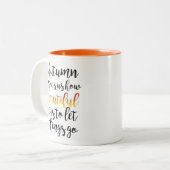 秋が訪れる ツートーンマグカップ (正面左)