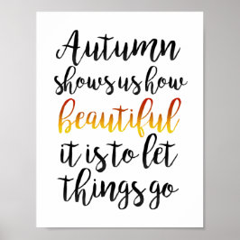 秋が訪れる ポスター