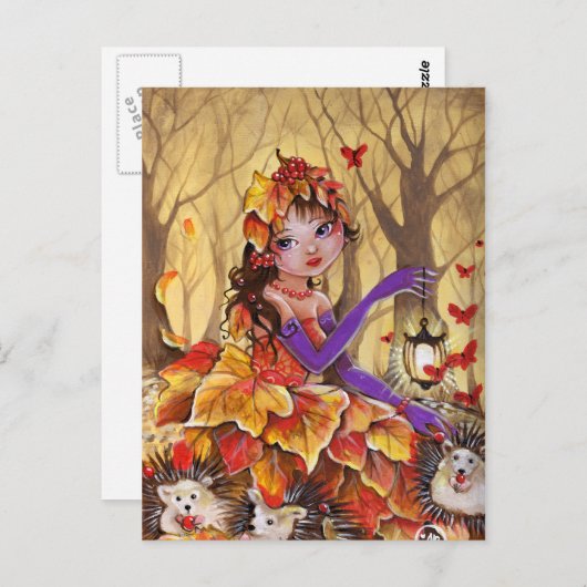 秋が過ぎ来た – はがき (正面/裏面)