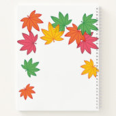 秋こけし人形 – 緑の着物芸者ガール ノートブック (裏面)