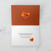 『秋さびは私の花嫁のカード』 招待状 (内部)