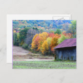 秋たばこ納屋自然写真はがき ポストカード (正面/裏面)