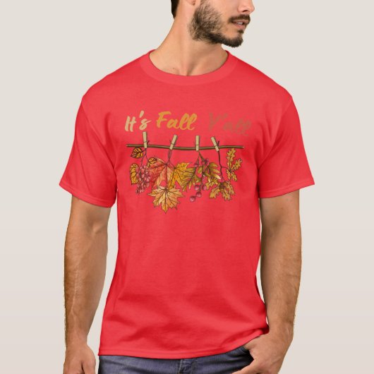 秋だね～秋だね～秋デザイン Tシャツ (正面)