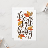 秋だよベイビー カード (正面/裏面インサイチュ)