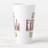 秋だ！背の高いマグカップ カフェラテマグ (正面)