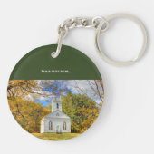 秋でニューイングランド教会を喜んで務める キーホルダー (裏面)