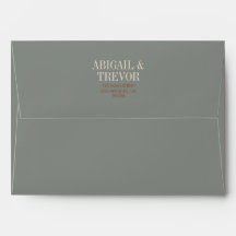 秋とはっきりしたレトロ封筒