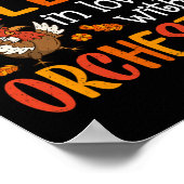 秋とオーケストラの先生Thanksgiv ポスター (角)