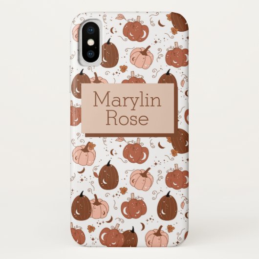 秋とオーチュンカボチャのバイブのカスタマイズ Case-Mate iPhoneケース (裏面)