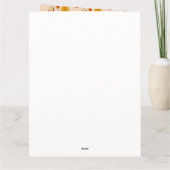 秋とハロウィーン居心地の良いパターン カード (裏面)