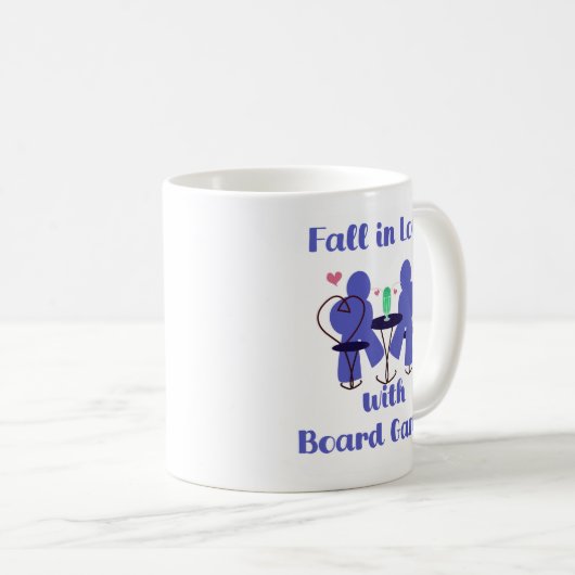 秋とボードゲームのモットーを愛して コーヒーマグカップ (正面右)