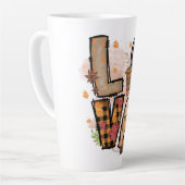 秋とラテ、ラブラテマグ カフェラテマグ (左アングル)